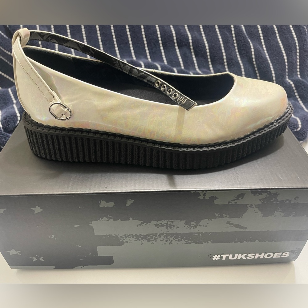 TUK Pointed Ballet ankle strap creeper